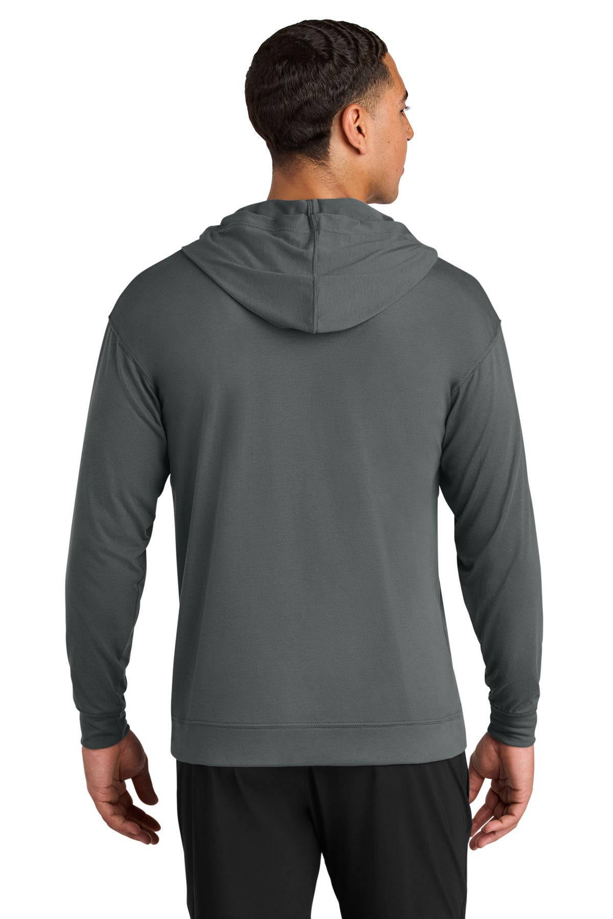 A4 Softek Long Sleeve Hooded Tee - Graphite