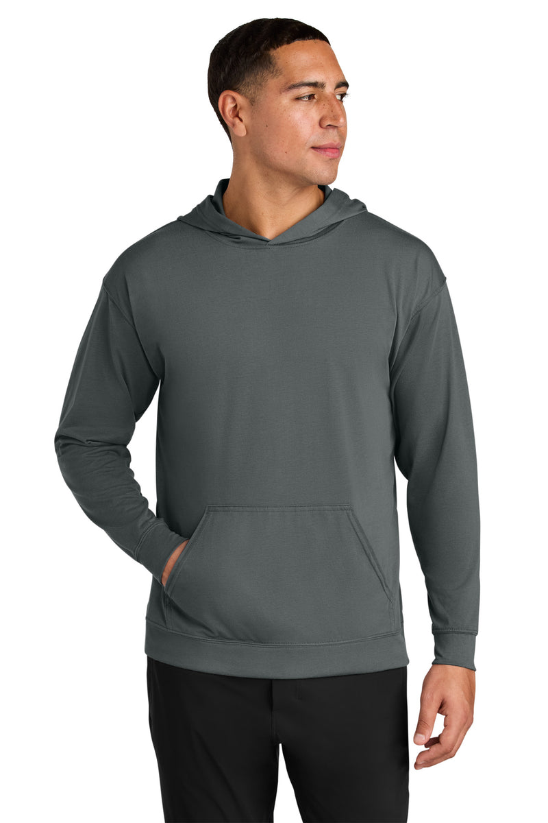 A4 Softek Long Sleeve Hooded Tee - Graphite