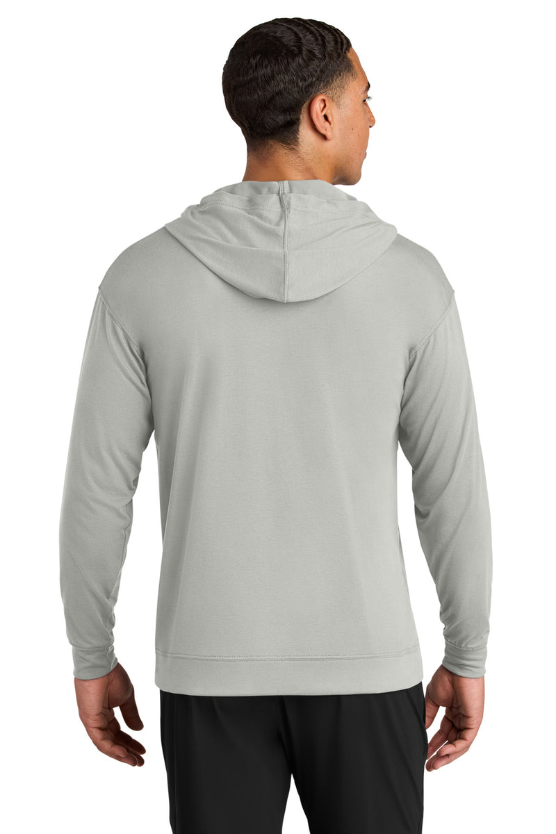 A4 Softek Long Sleeve Hooded Tee - Silver