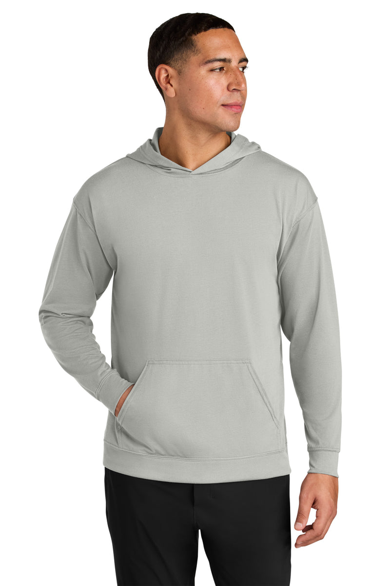 A4 Softek Long Sleeve Hooded Tee - Silver