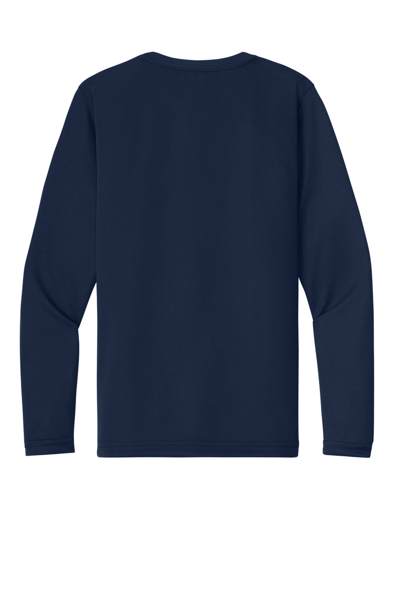 A4 Youth Cooling Performance Long Sleeve Tee - Navy