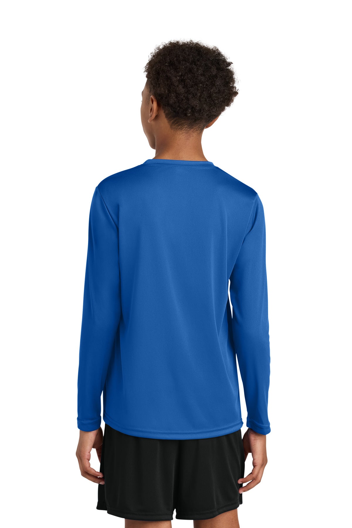 A4 Youth Cooling Performance Long Sleeve Tee - Royal