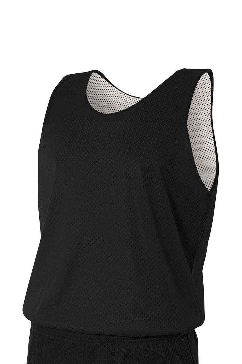 A4 Sprint Reversible Mesh Tank - Black/ White