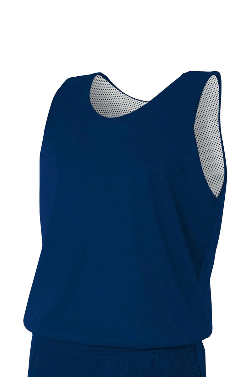 A4 Sprint Reversible Mesh Tank - Navy/ White