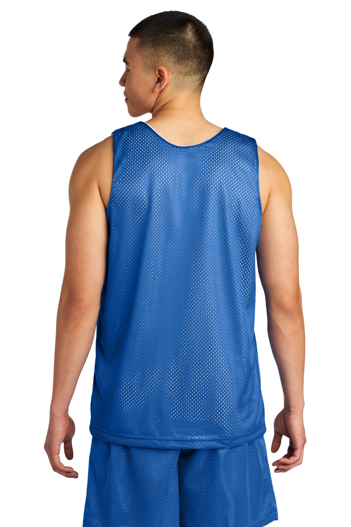 A4 Sprint Reversible Mesh Tank - Royal/ White