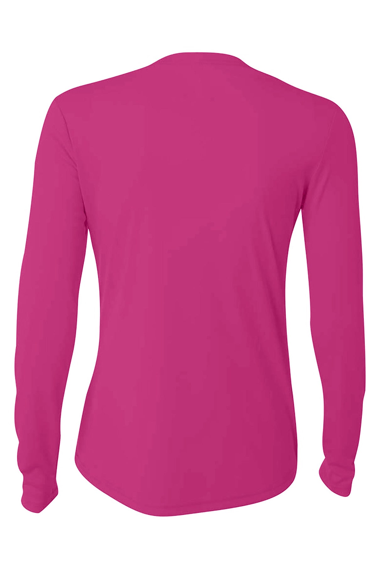A4 Women's Cooling Performance Long Sleeve Tee - Fuchsia