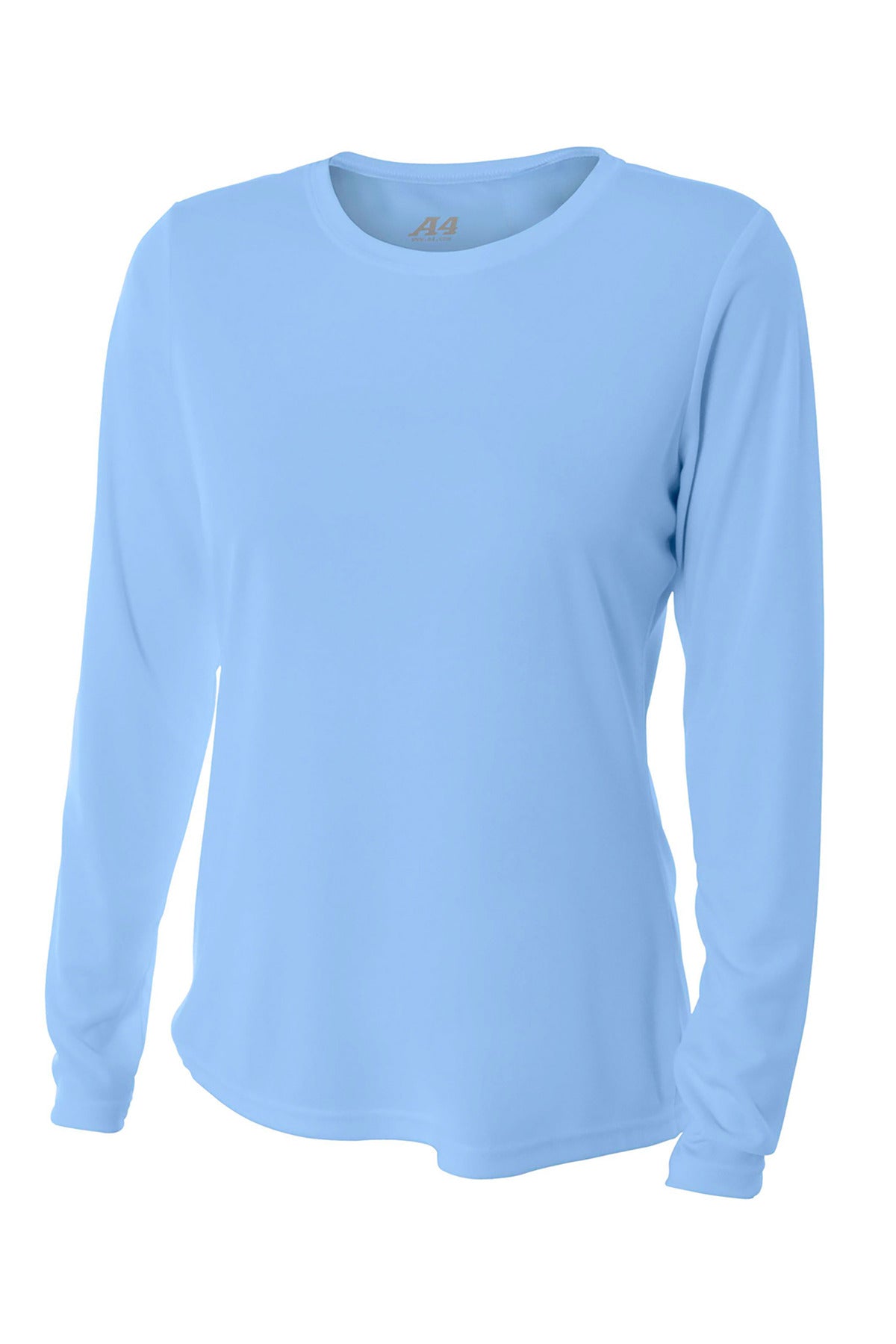 A4 Women's Cooling Performance Long Sleeve Tee - Light Blue