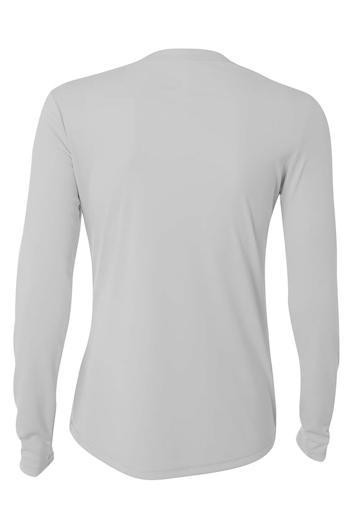 A4 Women's Cooling Performance Long Sleeve Tee - Silver