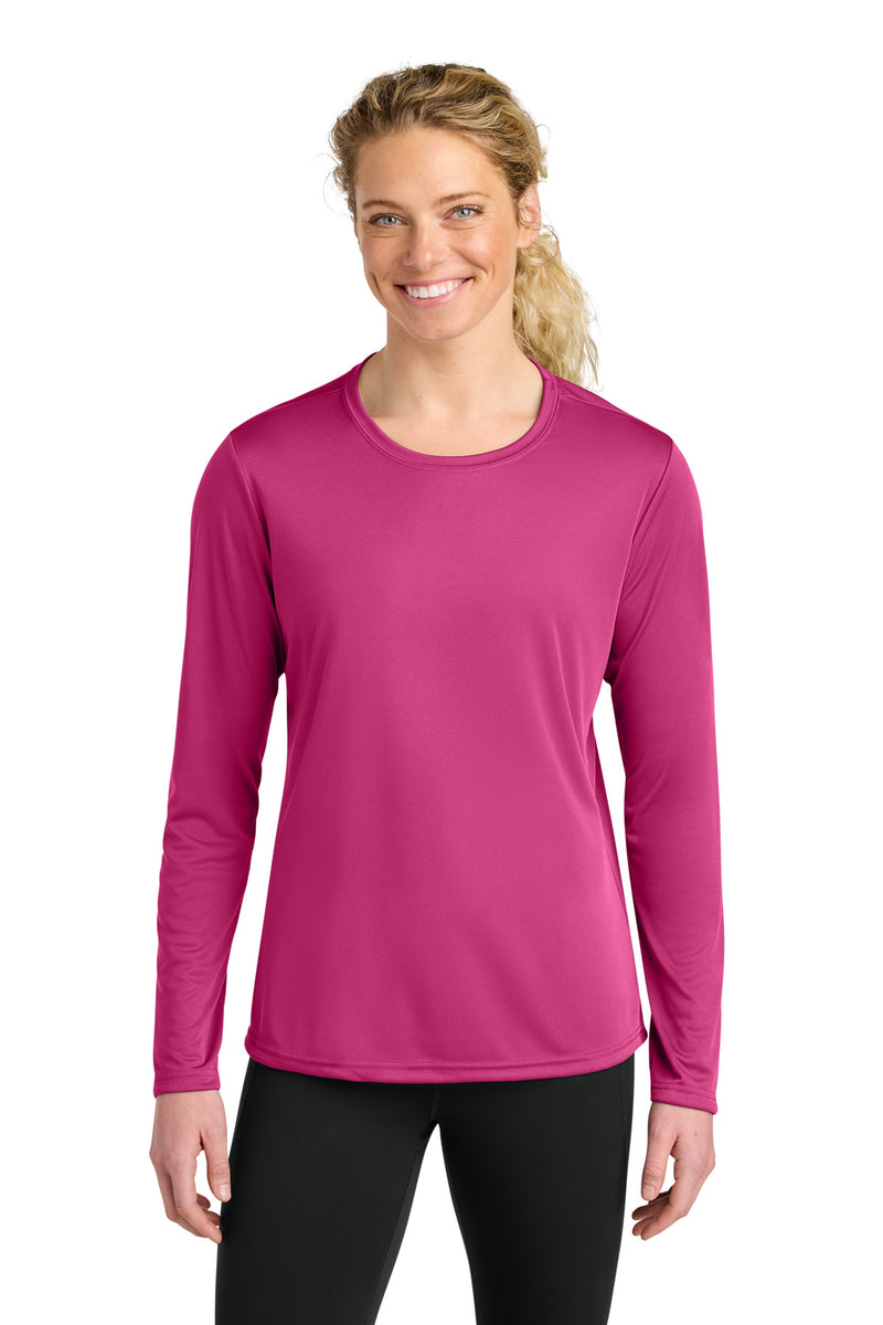 A4 Women's Cooling Performance Long Sleeve Tee - Fuchsia