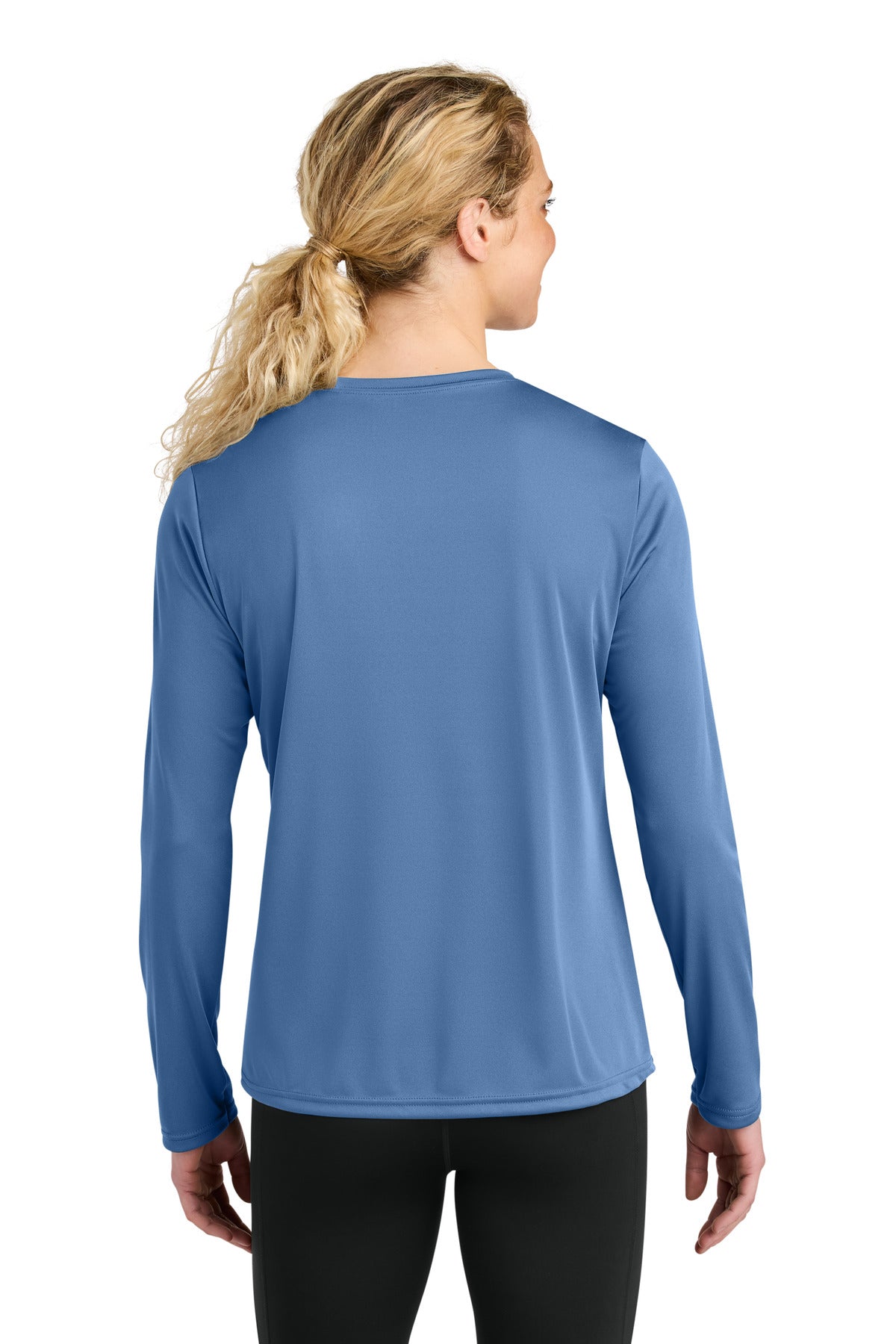 A4 Women's Cooling Performance Long Sleeve Tee - Light Blue