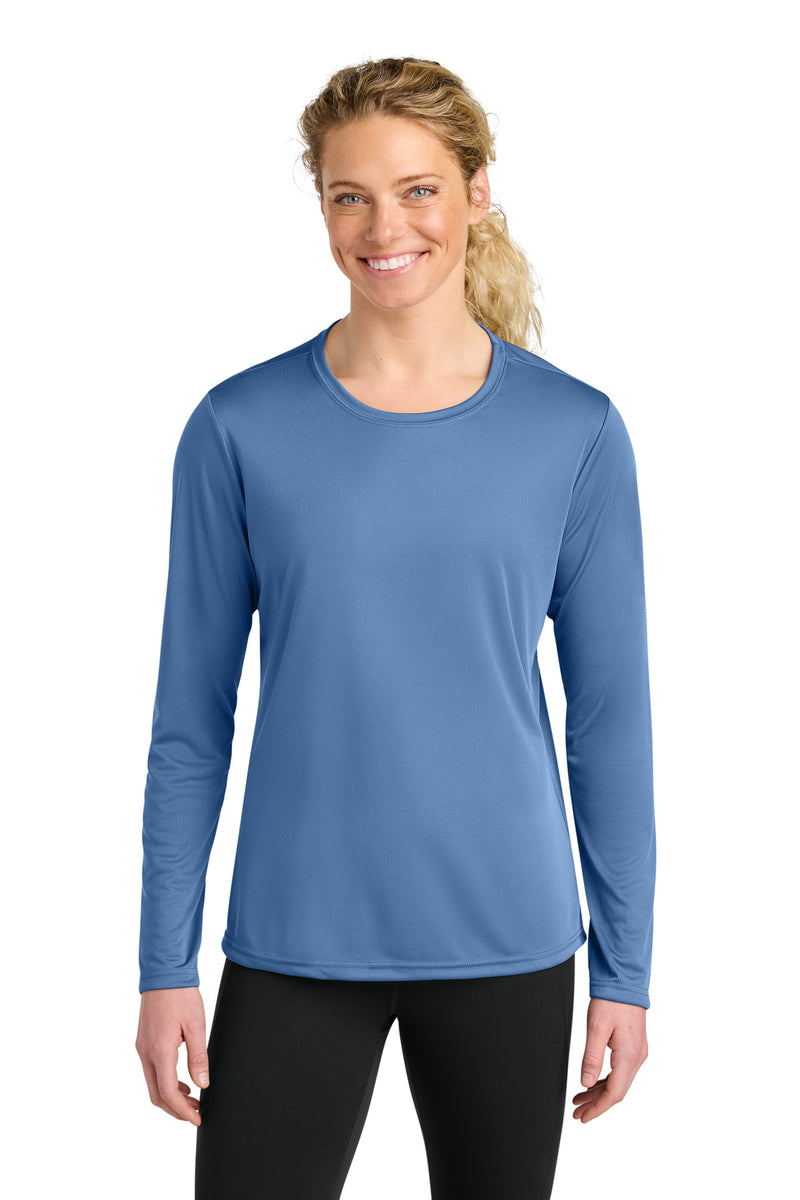 A4 Women's Cooling Performance Long Sleeve Tee - Light Blue