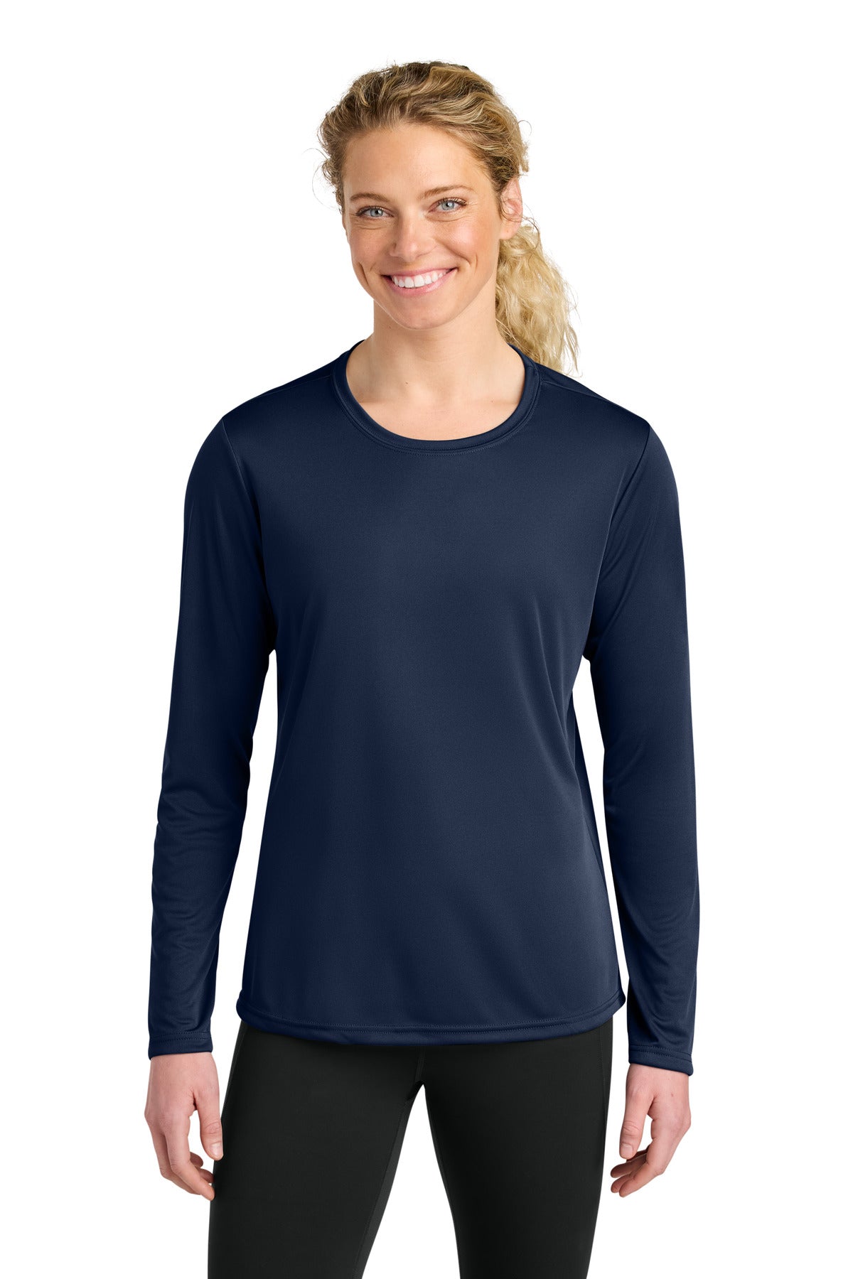 A4 Women's Cooling Performance Long Sleeve Tee - Navy