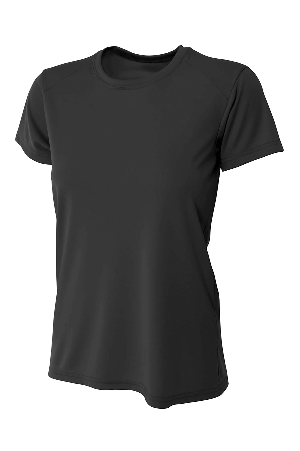 A4 Women's Cooling Performance Short Sleeve Tee - Black