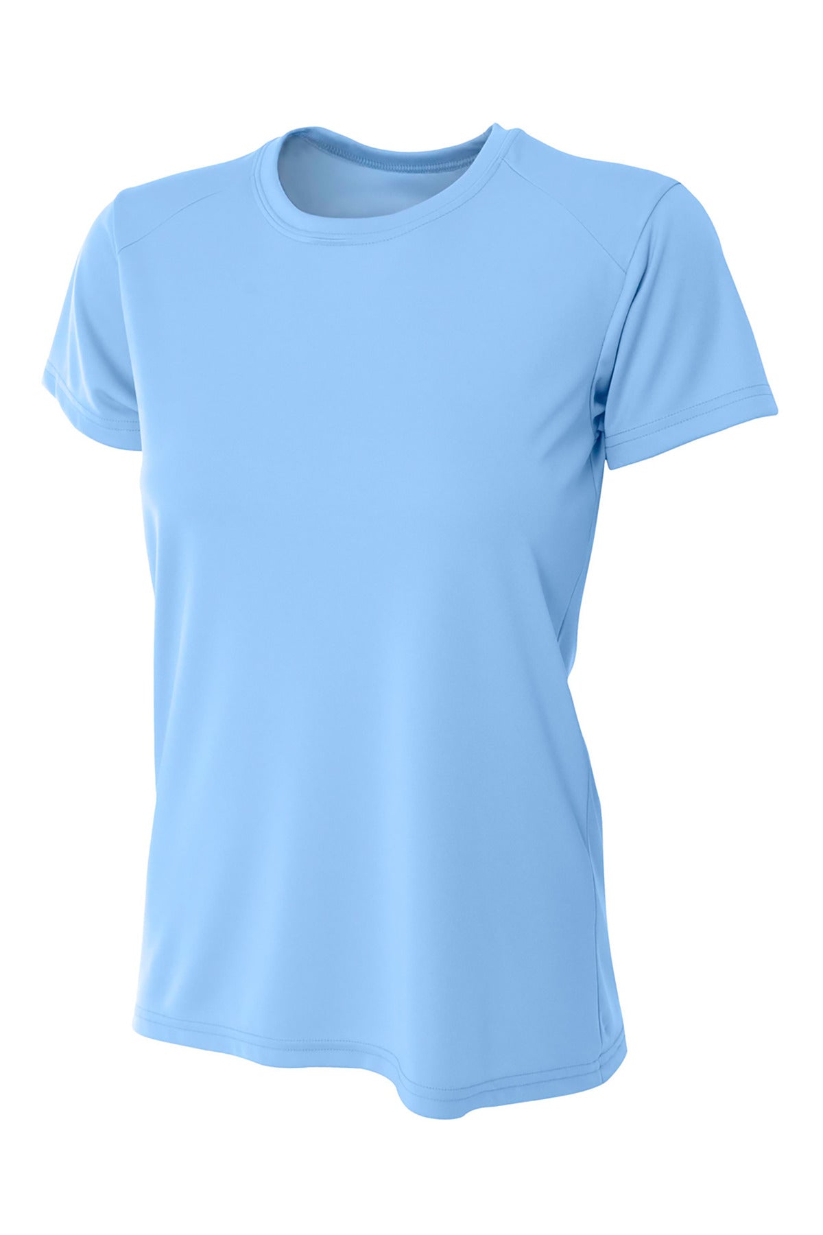 A4 Women's Cooling Performance Short Sleeve Tee - Light Blue