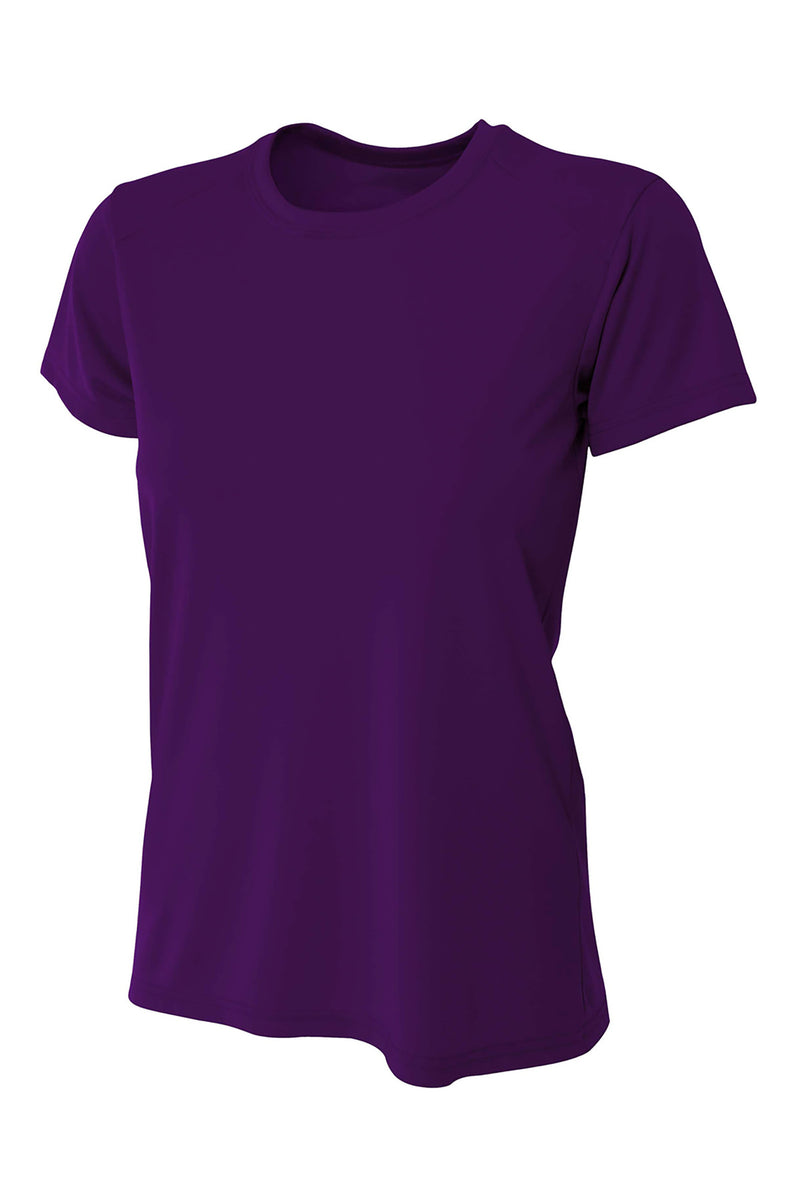 A4 Women's Cooling Performance Short Sleeve Tee - Purple