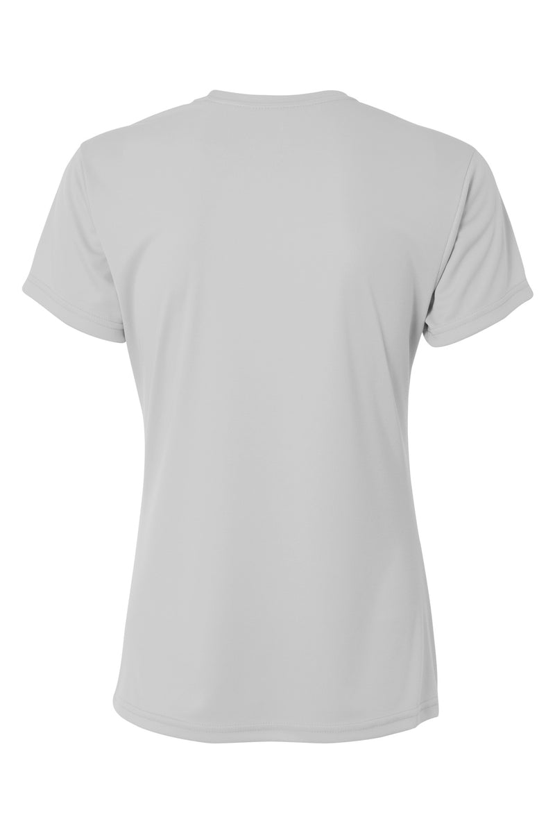 A4 Women's Cooling Performance Short Sleeve Tee - Silver