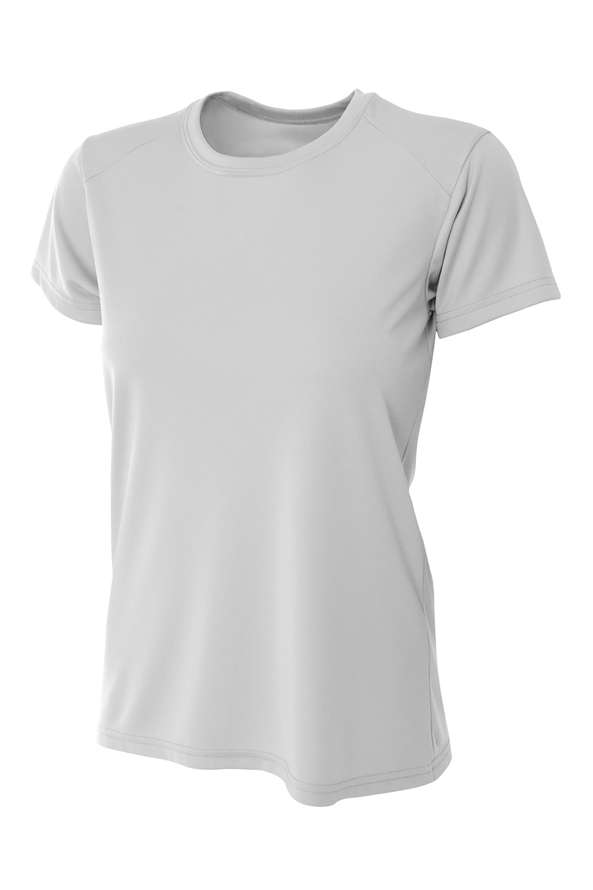 A4 Women's Cooling Performance Short Sleeve Tee - Silver
