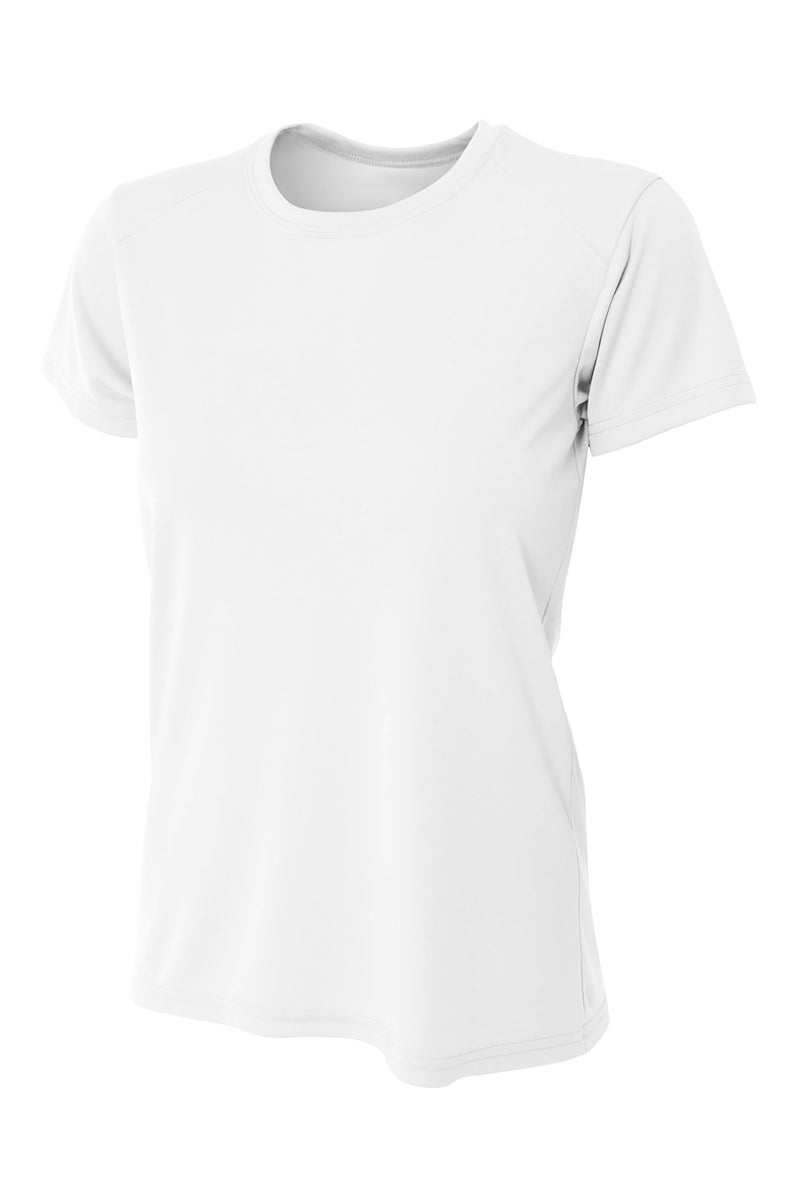 A4 Women's Cooling Performance Short Sleeve Tee - White