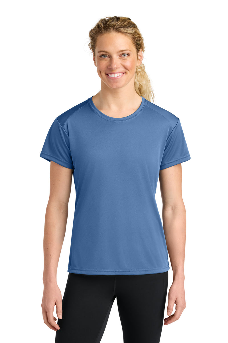 A4 Women's Cooling Performance Short Sleeve Tee - Light Blue