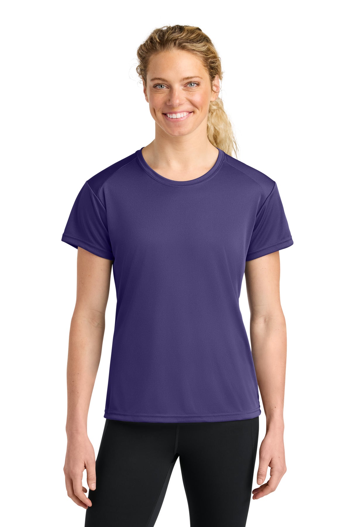 A4 Women's Cooling Performance Short Sleeve Tee - Purple