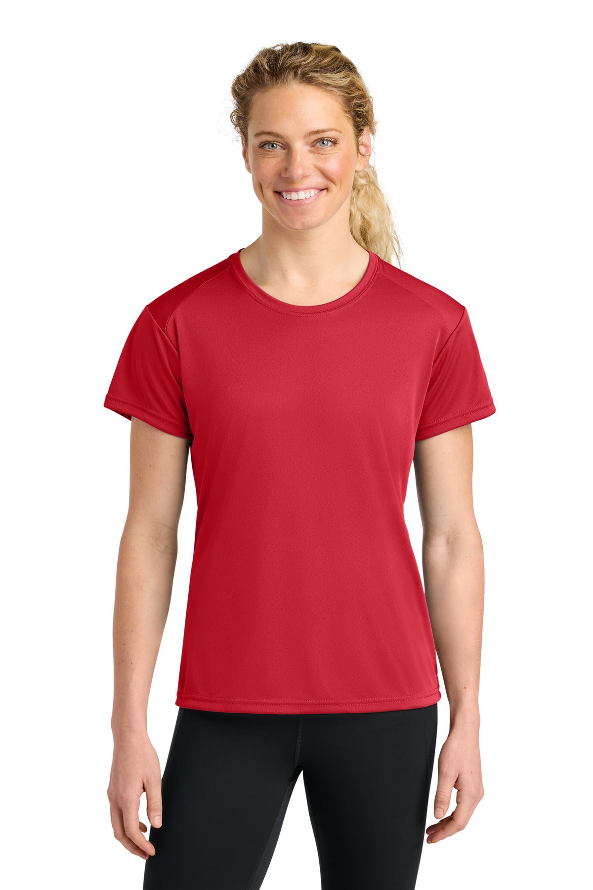 A4 Women's Cooling Performance Short Sleeve Tee - Scarlet