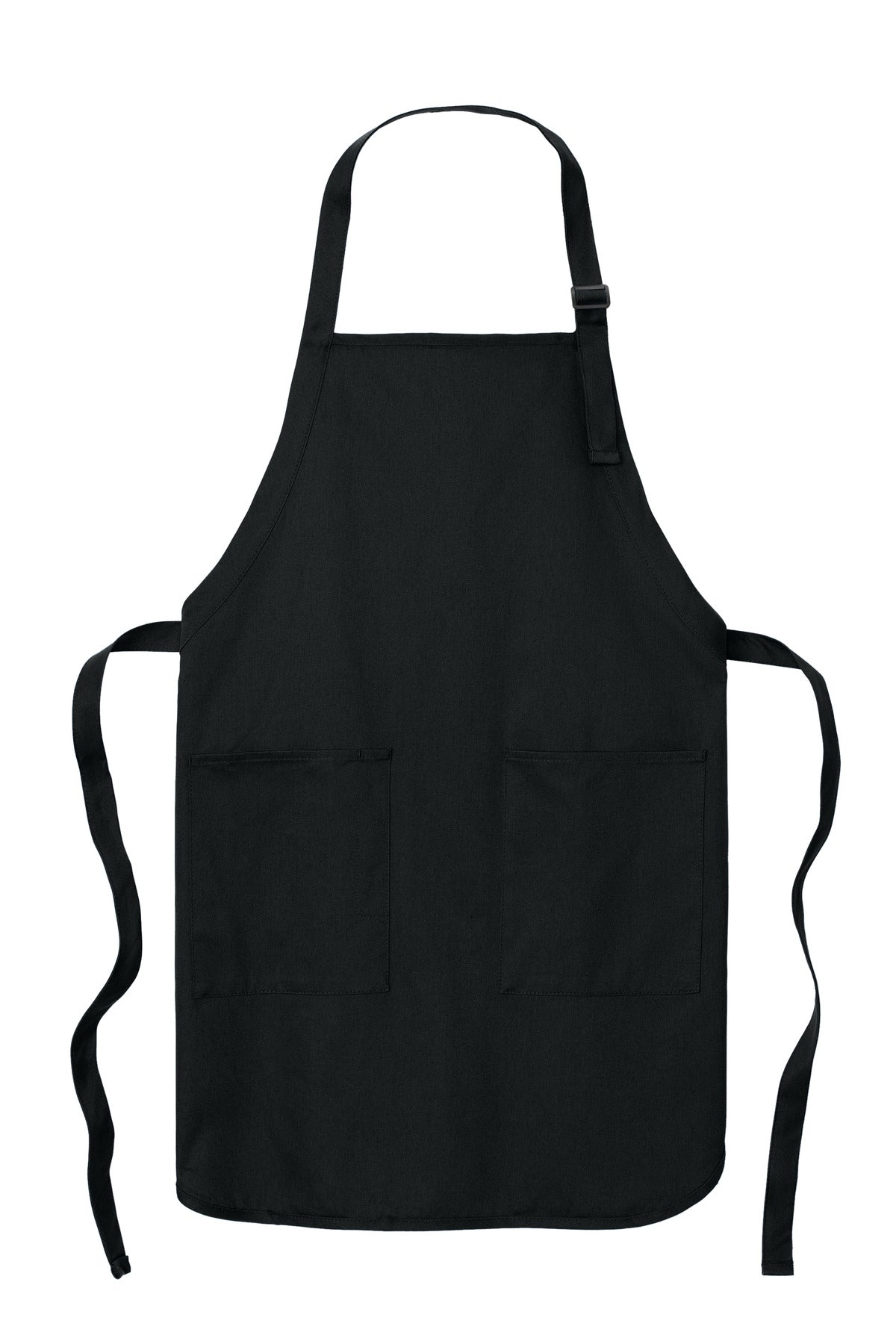 Port Authority Full-Length Apron with Pockets - Black