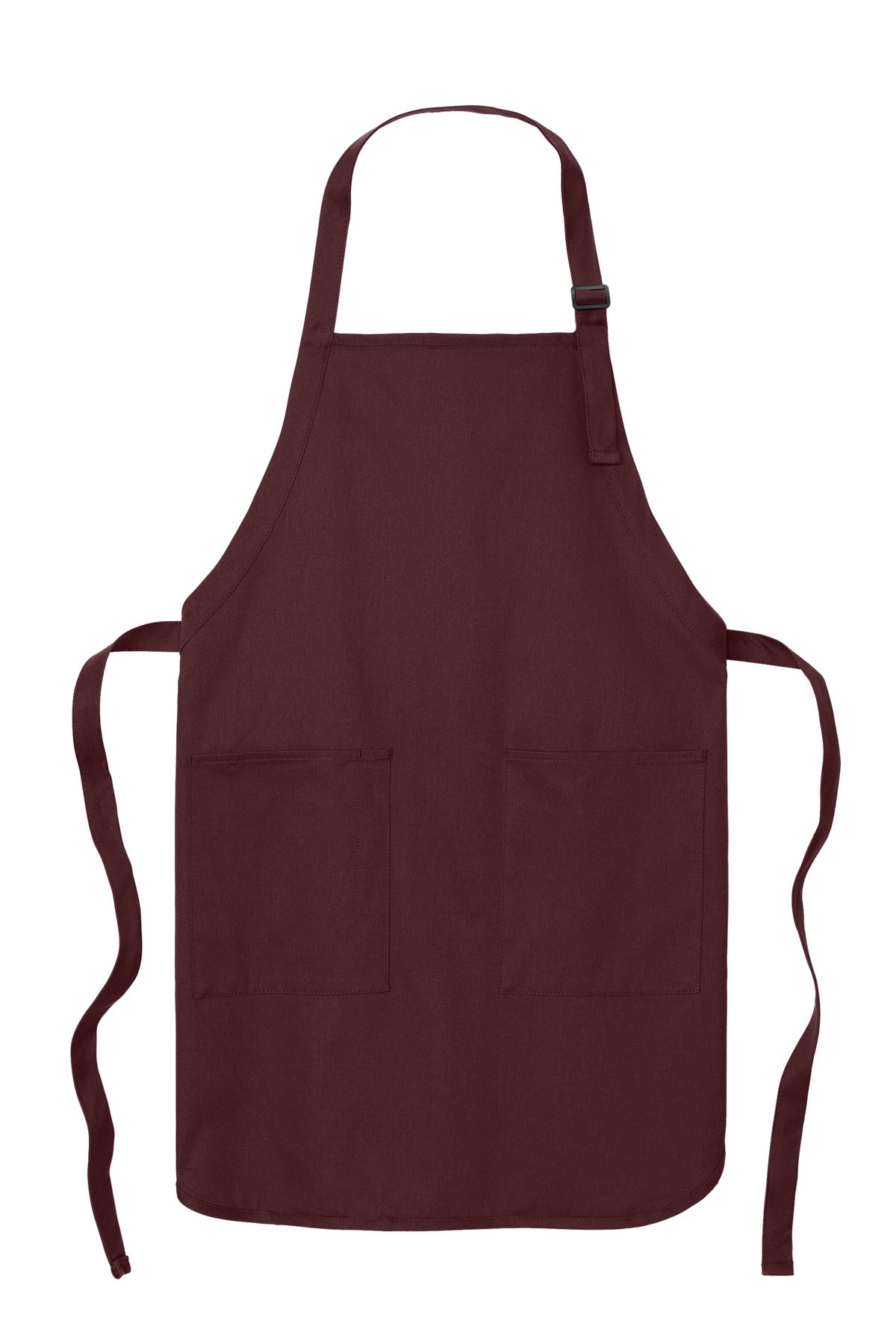 Port Authority Full-Length Apron with Pockets - Maroon
