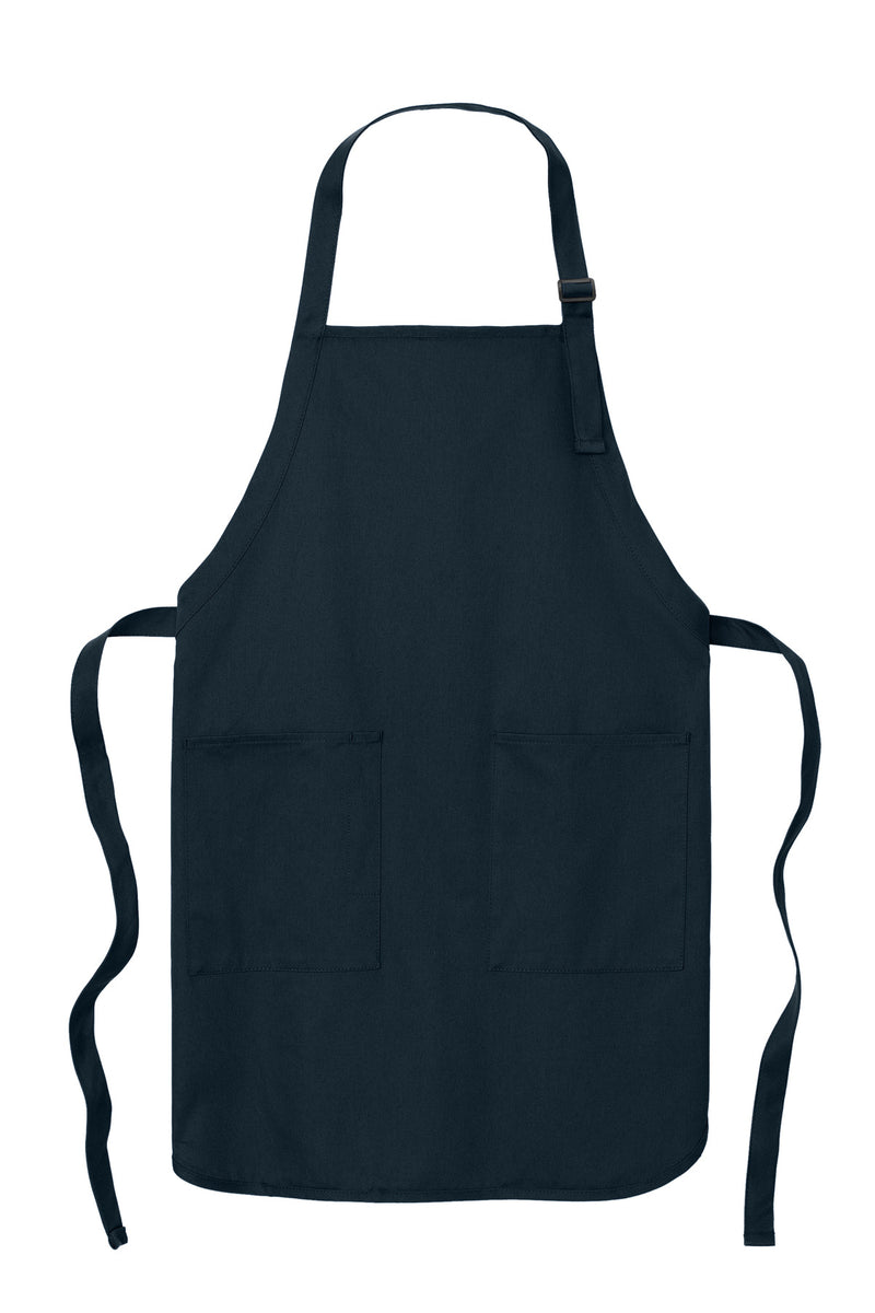 Port Authority Full-Length Apron with Pockets - Navy