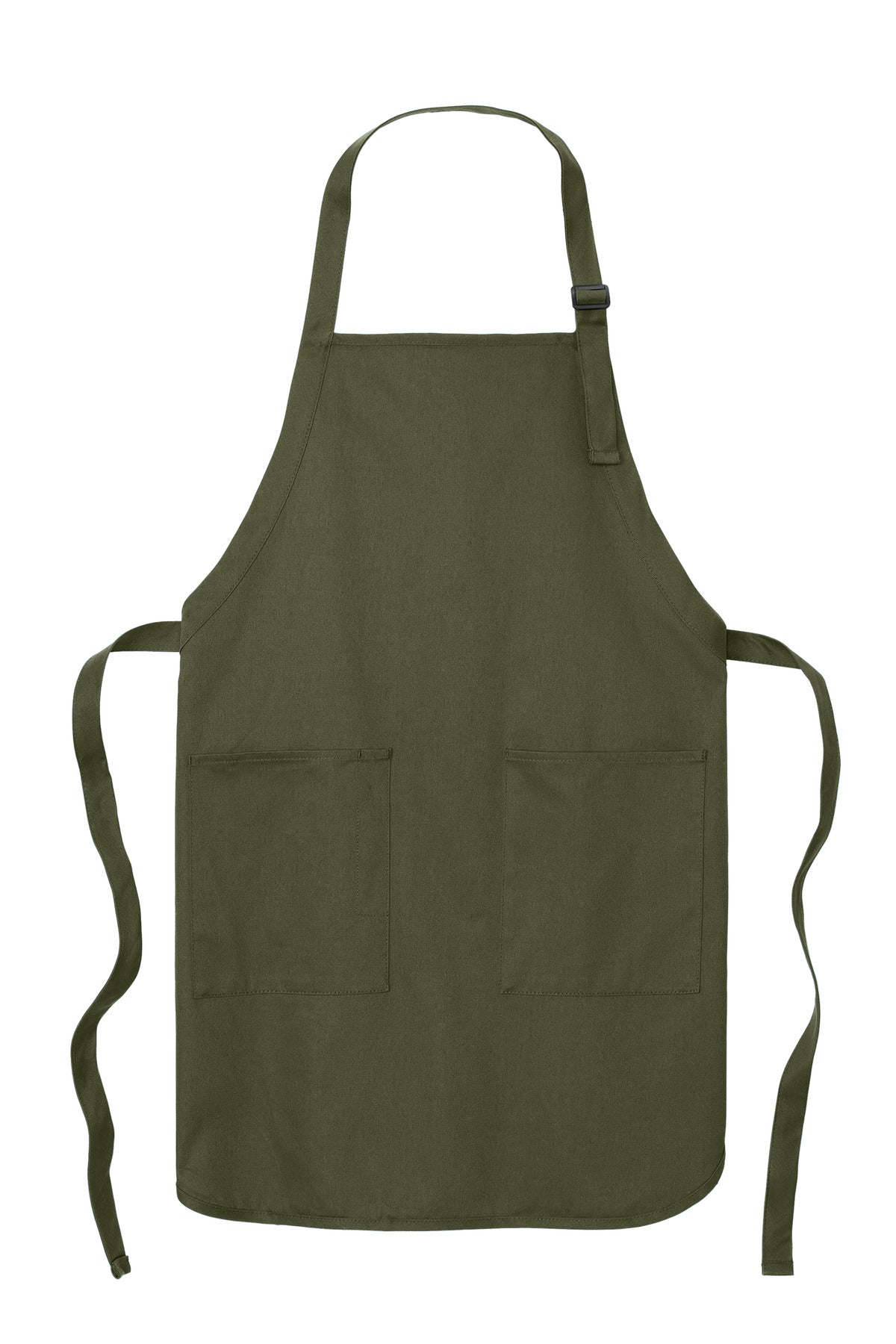 Port Authority Full-Length Apron with Pockets - Olive Drab Green