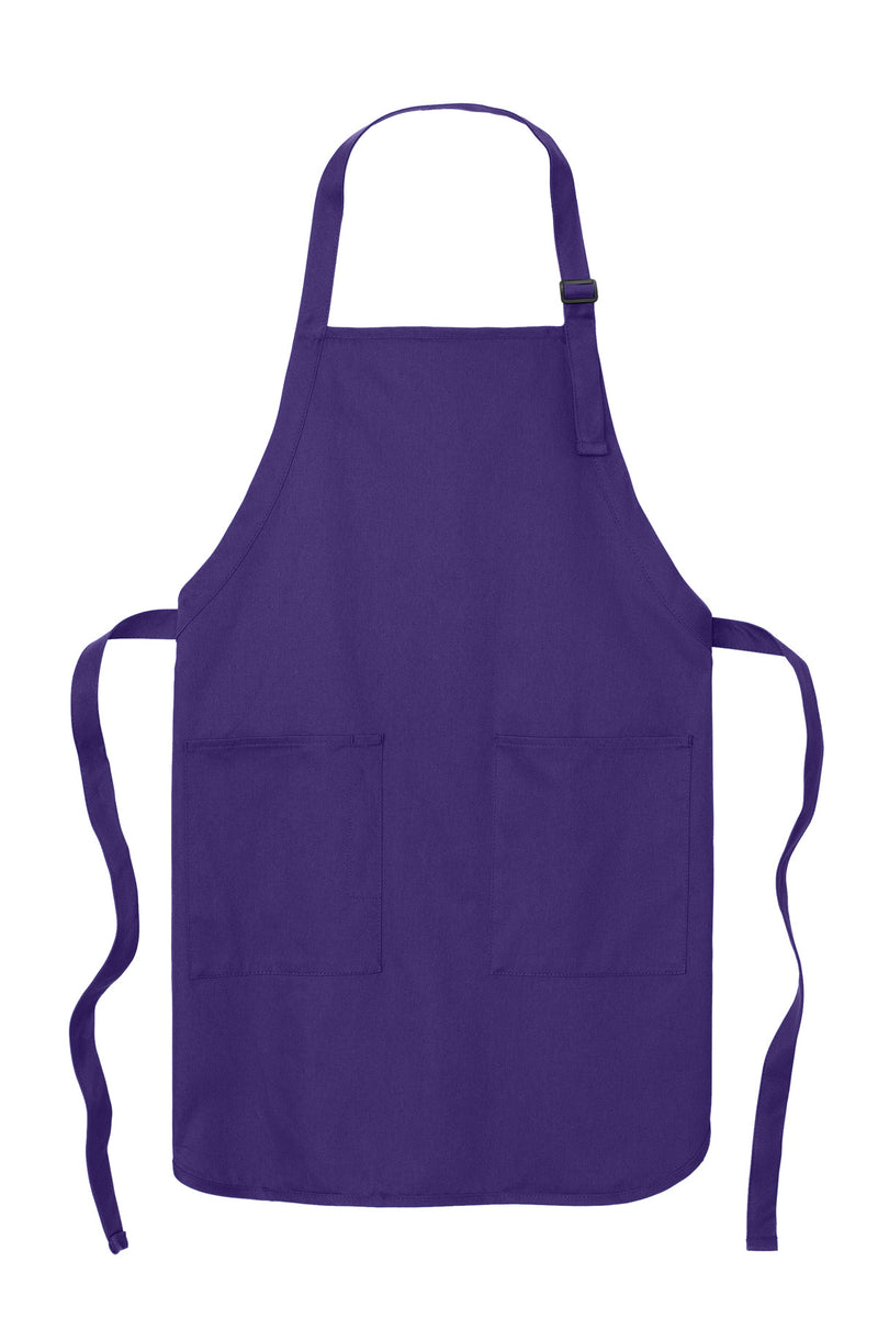 Port Authority Full-Length Apron with Pockets - Prism Purple