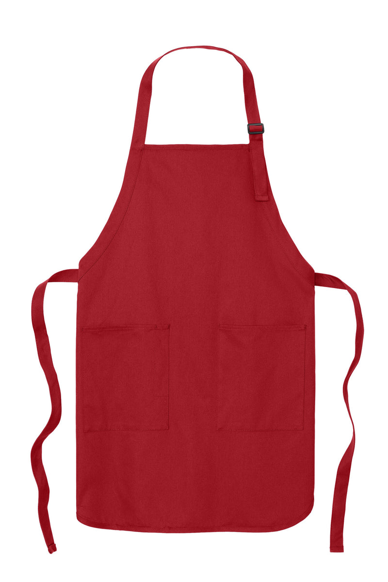 Port Authority Full-Length Apron with Pockets - Red