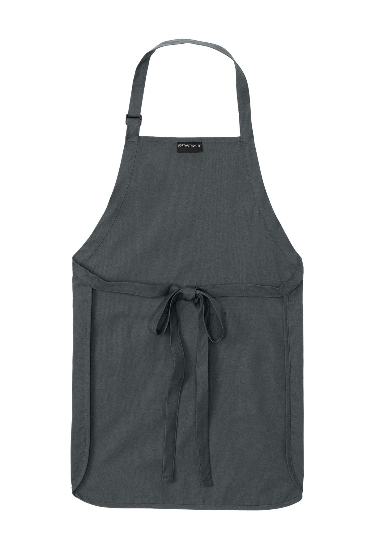 Port Authority Full-Length Apron with Pockets - Storm Grey