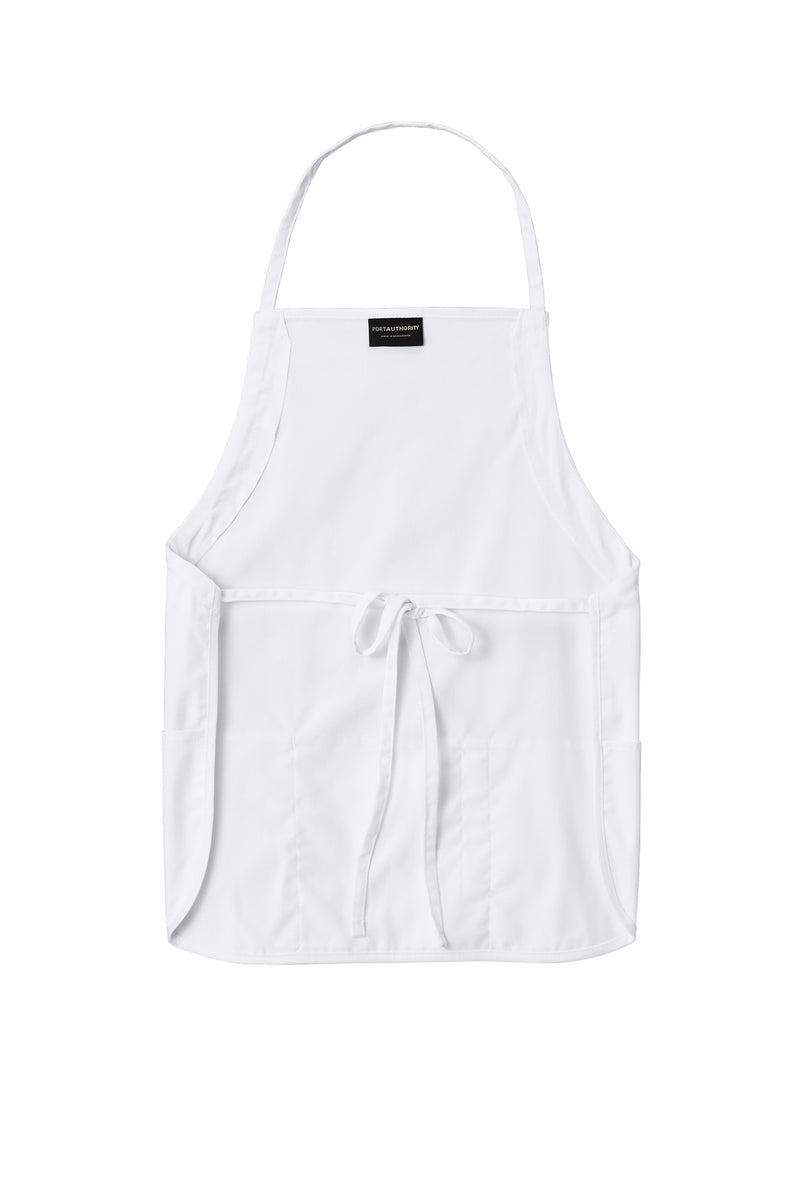 Port Authority Medium-Length Apron - White