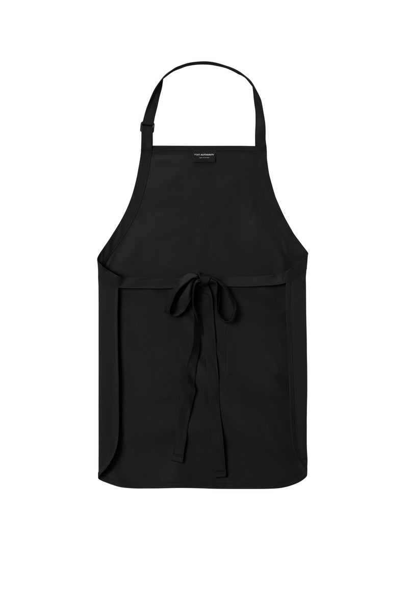 Port Authority  Full-Length Two-Pocket Bib Apron - Black