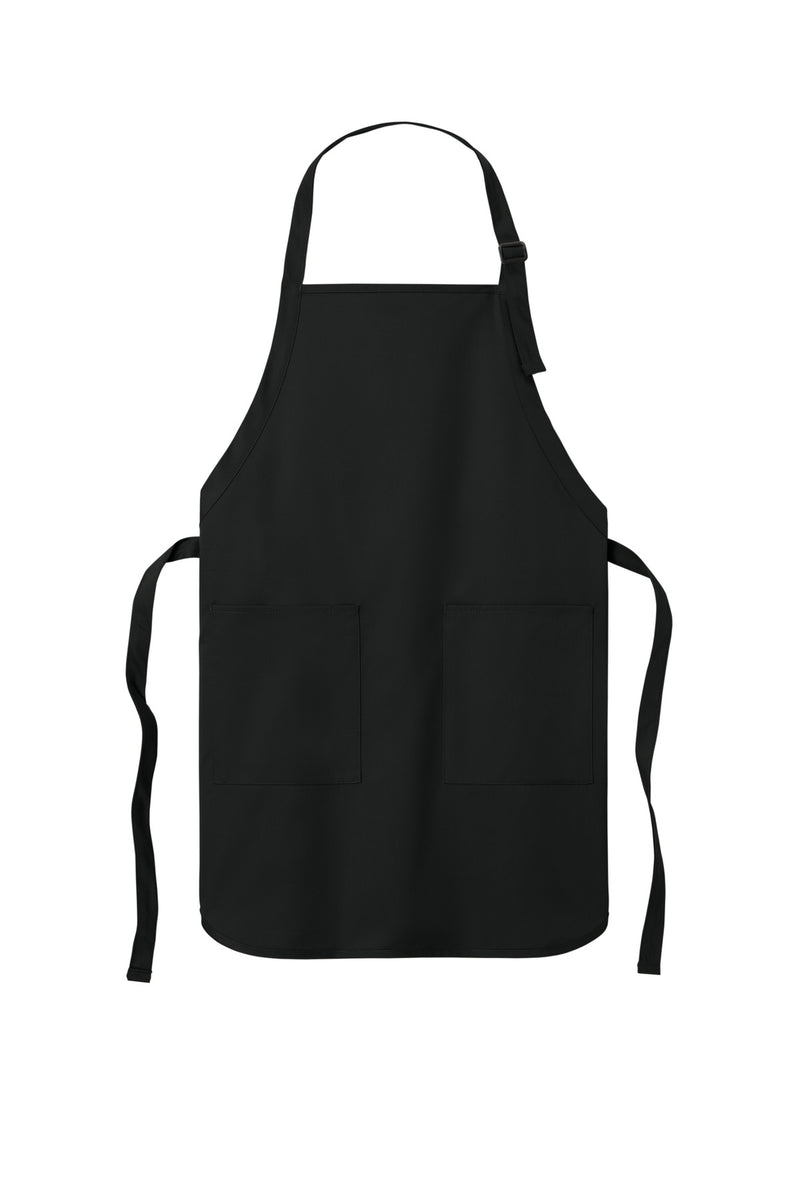 Port Authority  Full-Length Two-Pocket Bib Apron - Black