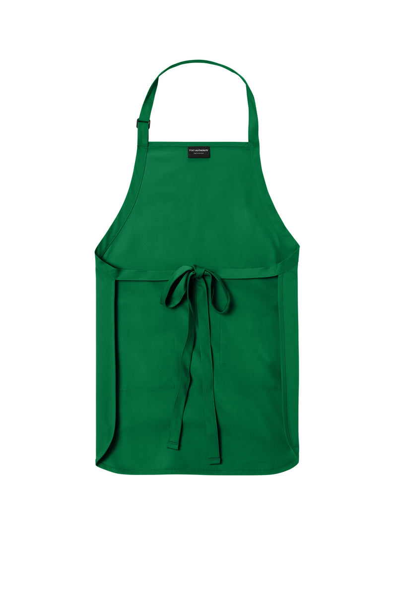 Port Authority  Full-Length Two-Pocket Bib Apron - Kelly Green