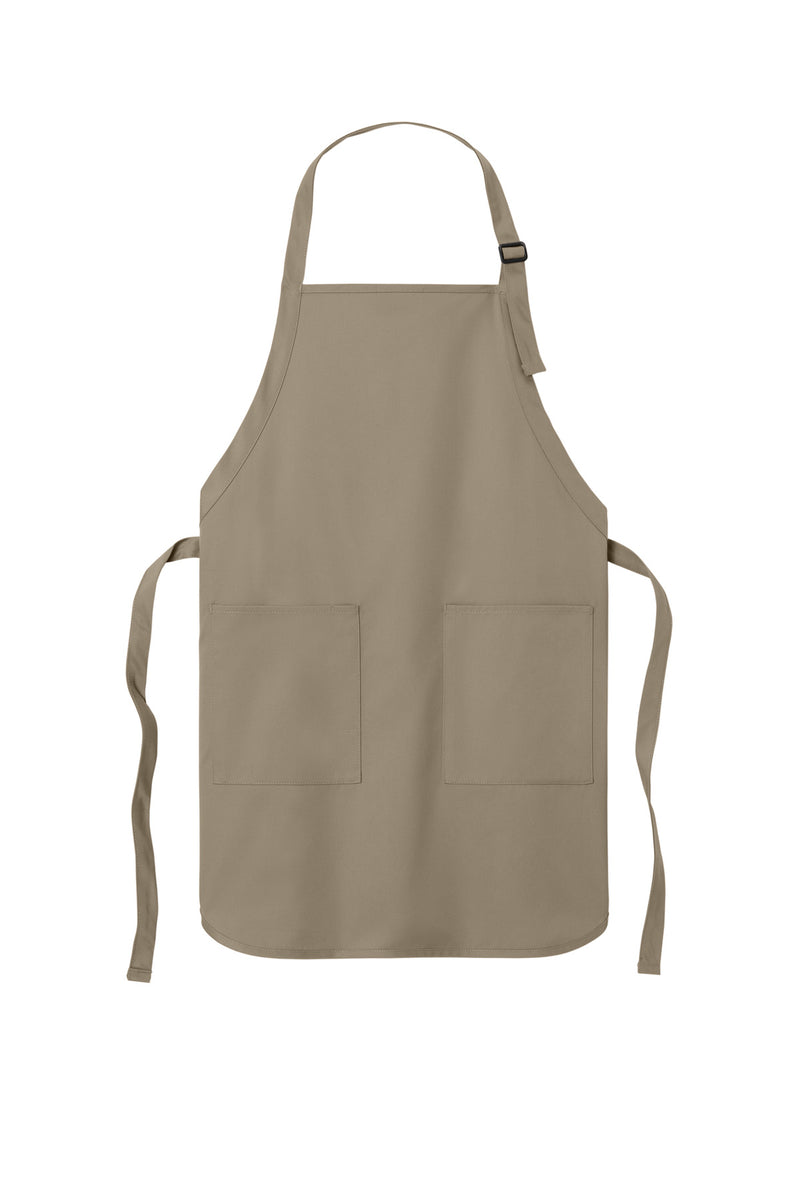 Port Authority  Full-Length Two-Pocket Bib Apron - Khaki