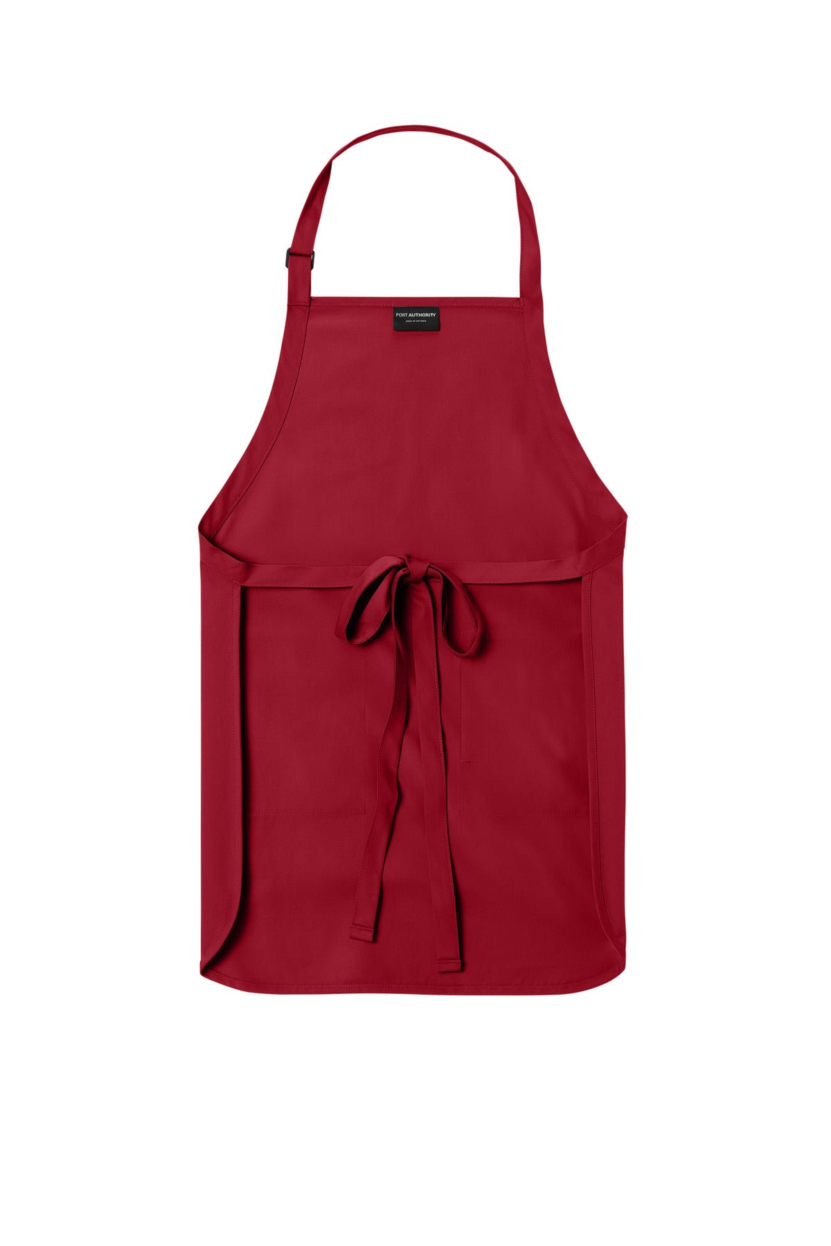 Port Authority  Full-Length Two-Pocket Bib Apron - Red
