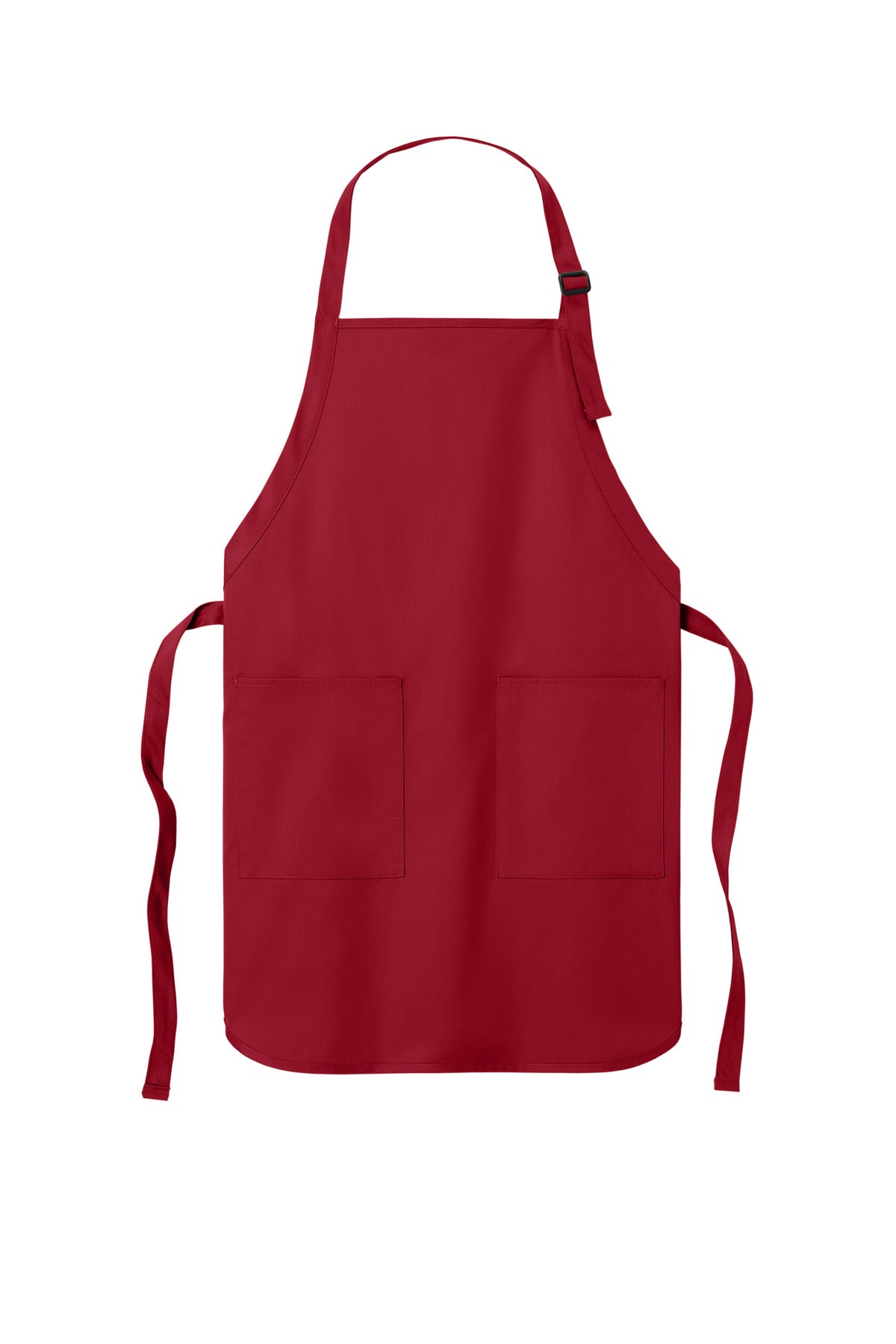 Port Authority  Full-Length Two-Pocket Bib Apron - Red