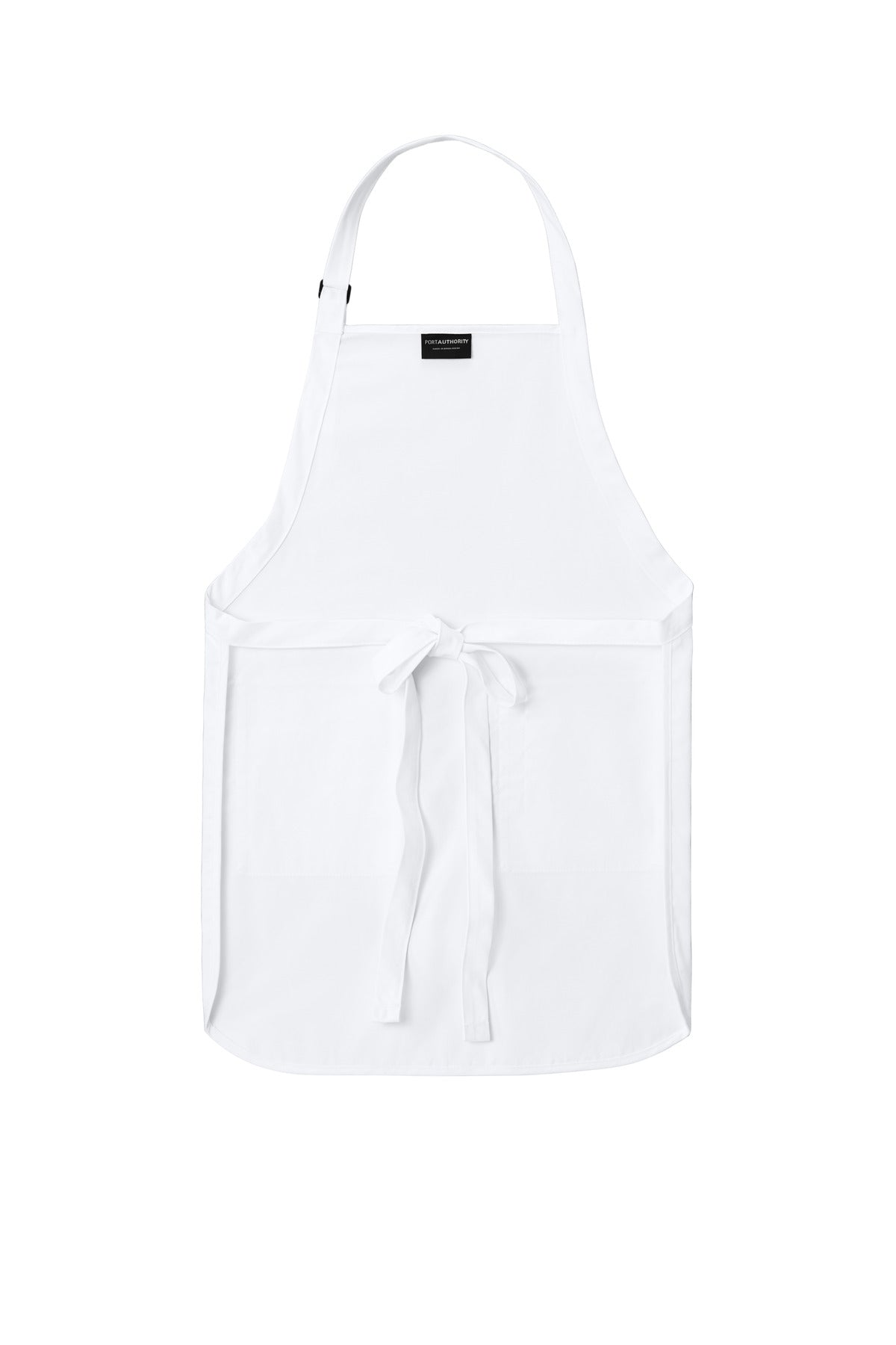 Port Authority  Full-Length Two-Pocket Bib Apron - White