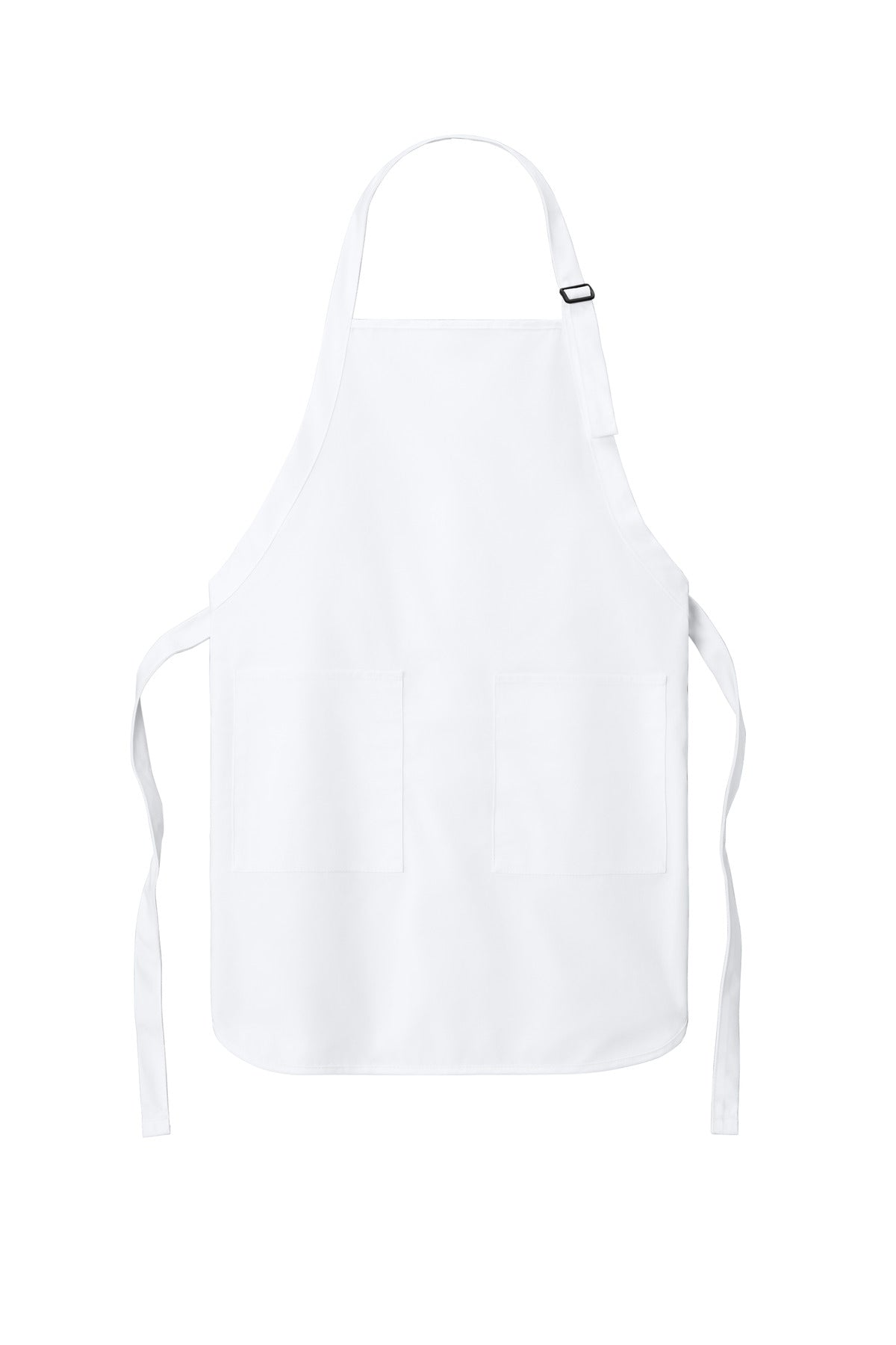 Port Authority  Full-Length Two-Pocket Bib Apron - White