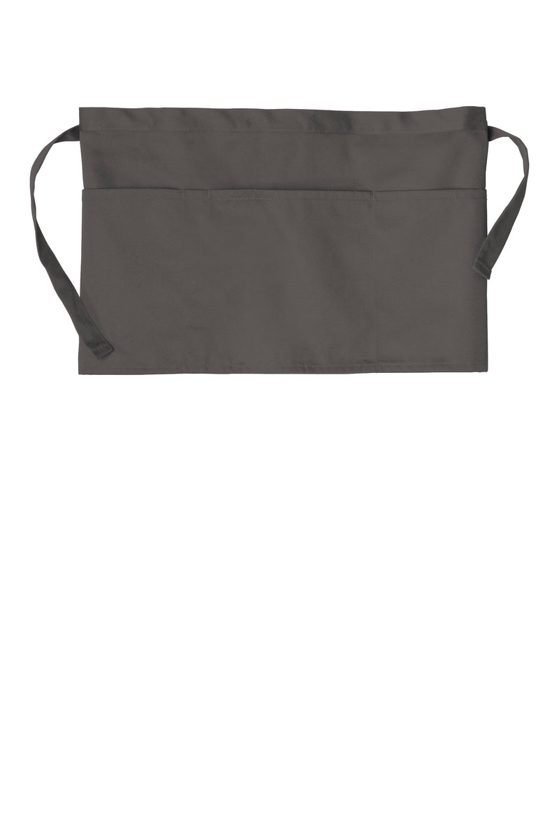 Port Authority  Three-Pocket Waist Apron - Charcoal