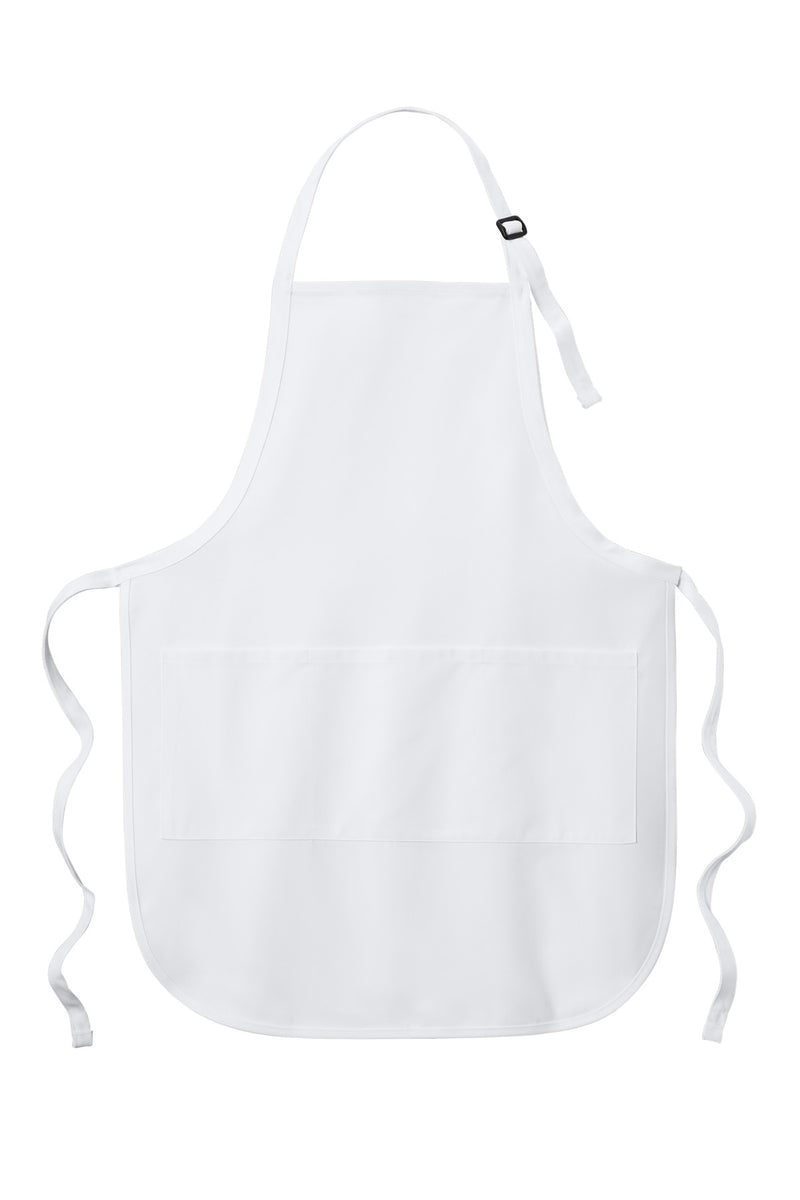 Port Authority Easy Care Full-Length Apron with Stain Release - White