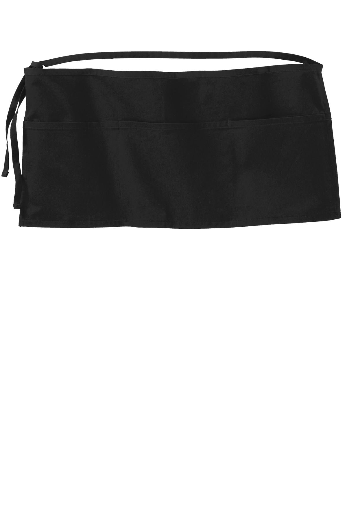 Port Authority Easy Care Reversible Waist Apron with Stain Release - Black