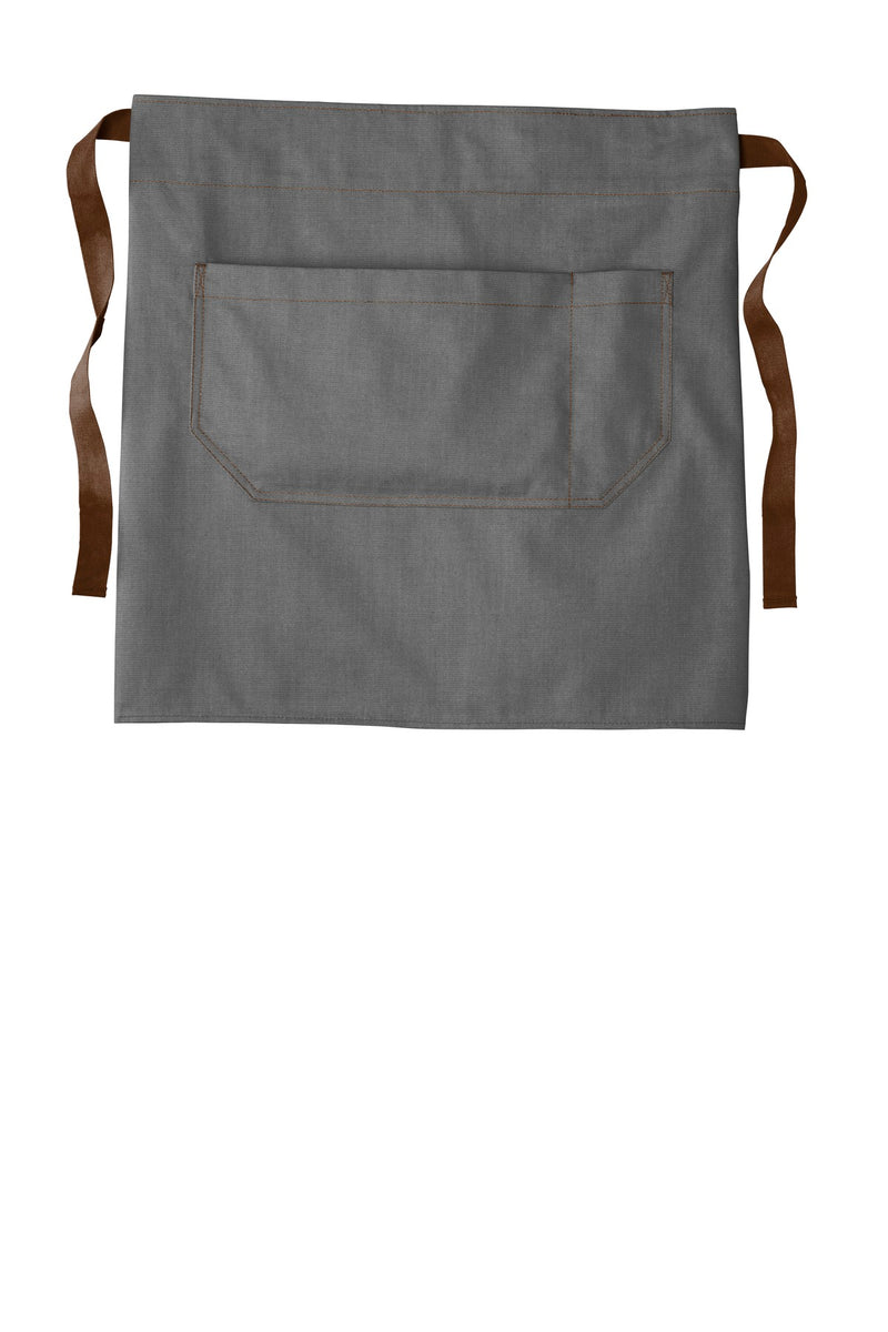 Port Authority  Market Half Bistro Apron - Ash Grey