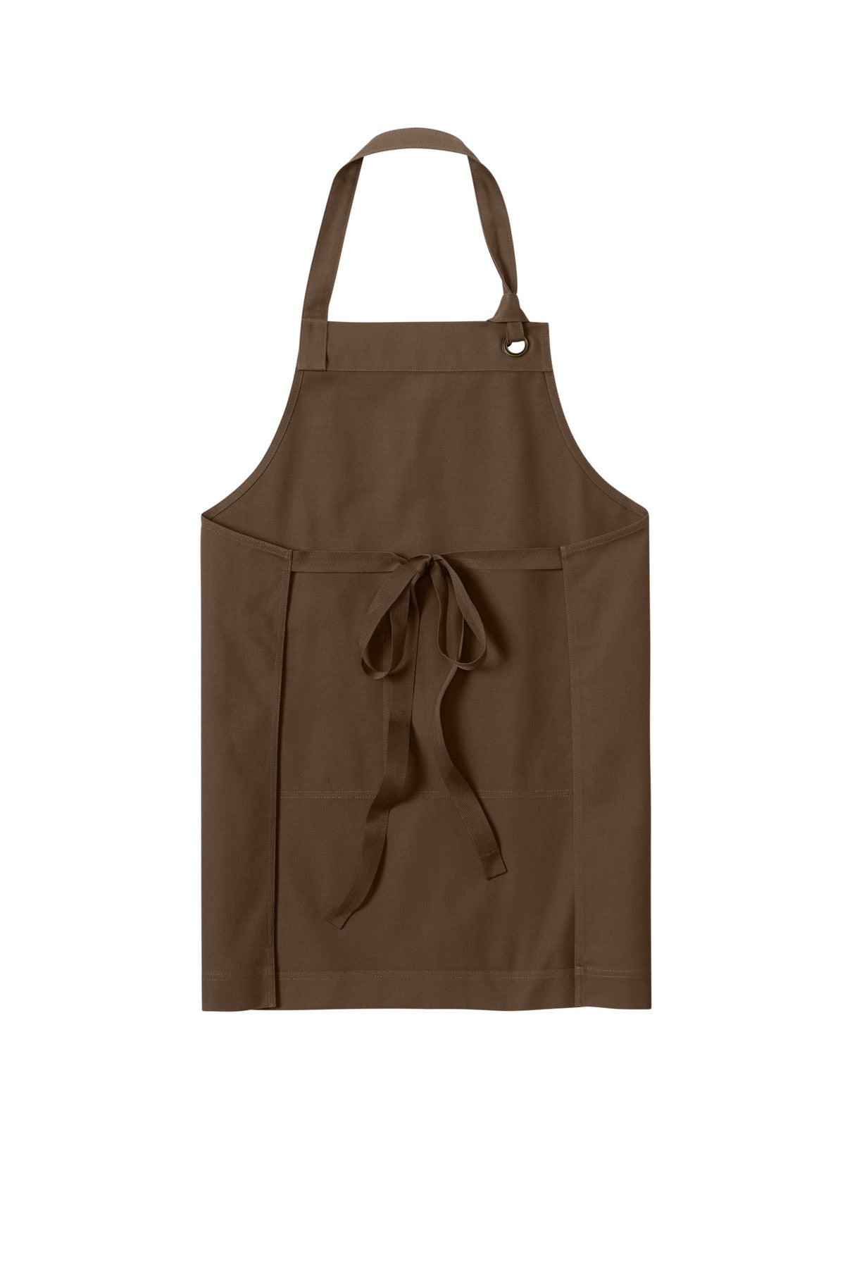 Port Authority Signature Heavy Twill Bib Apron - Brown