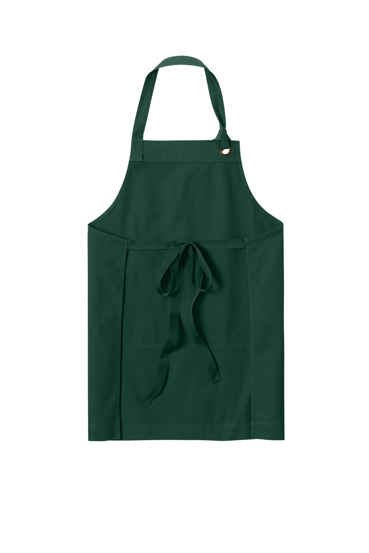 Port Authority Signature Heavy Twill Bib Apron - Dark Green