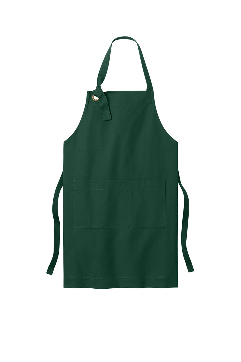 Port Authority Signature Heavy Twill Bib Apron - Dark Green