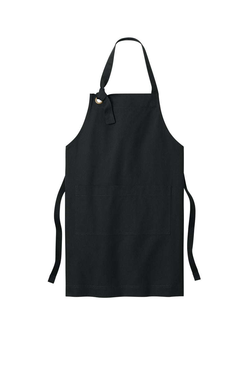 Port Authority Signature Heavy Twill Bib Apron - Deep Black