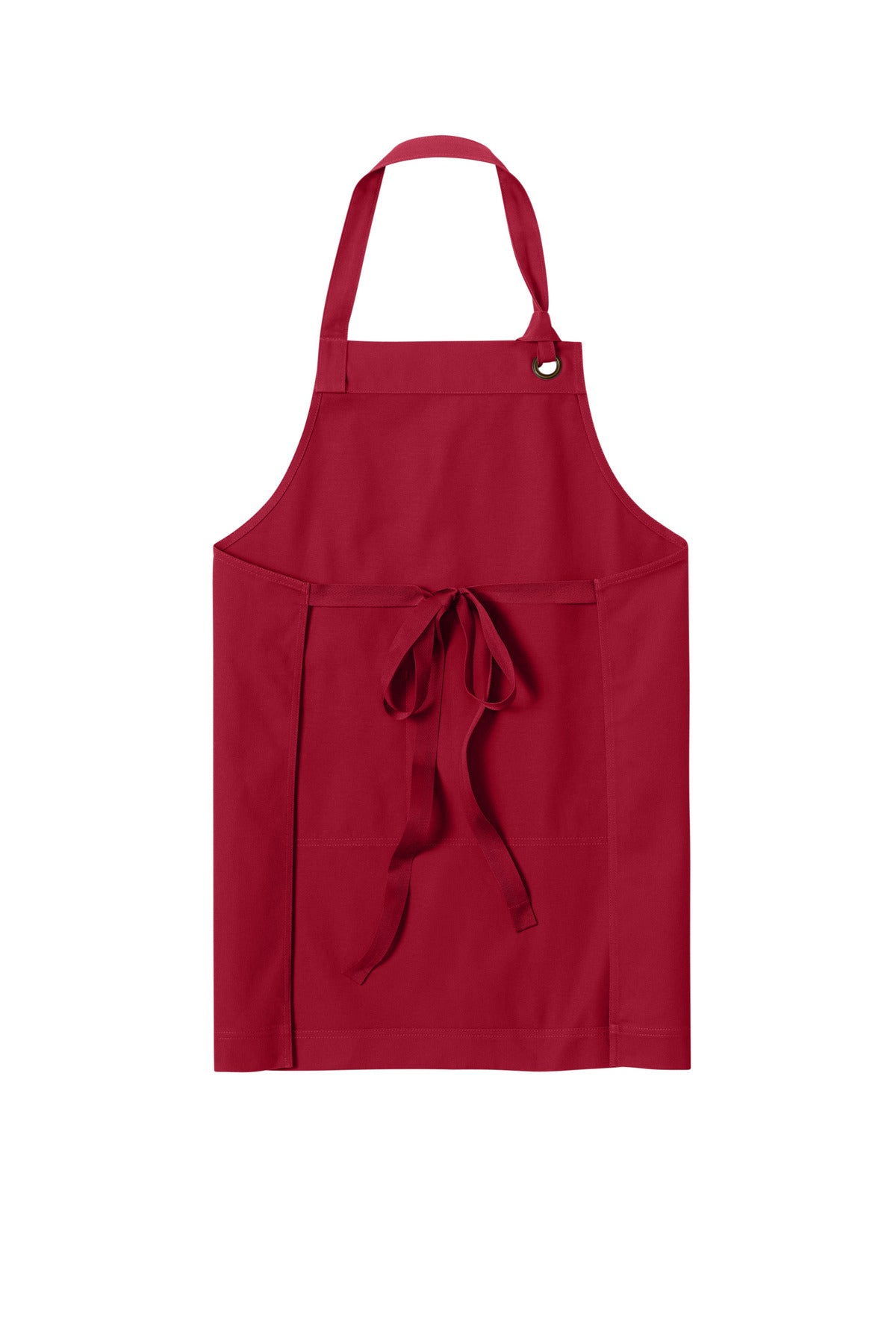 Port Authority Signature Heavy Twill Bib Apron - Rich Red